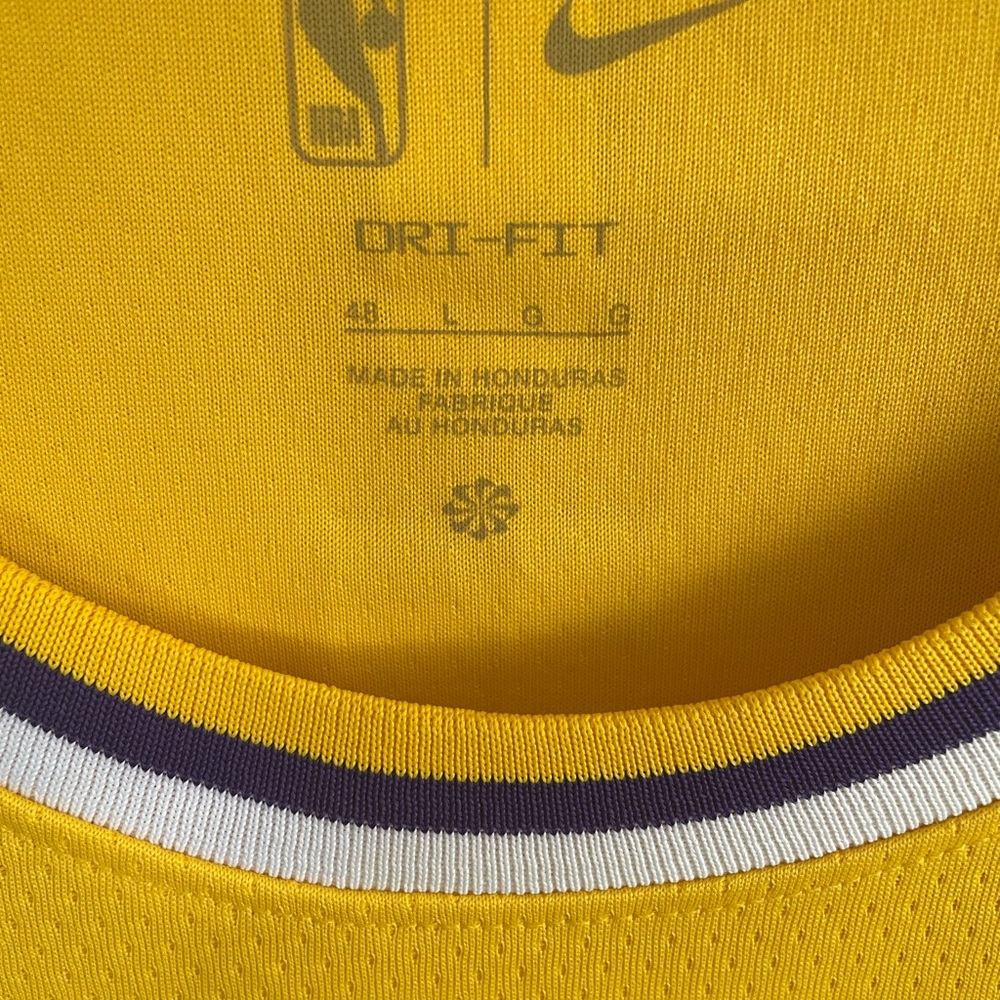Nike NBA LeBron James Lakers Swingman Jersey #6 Sz L CW3669-738 Authentic NEW - Picture 6 of 7
